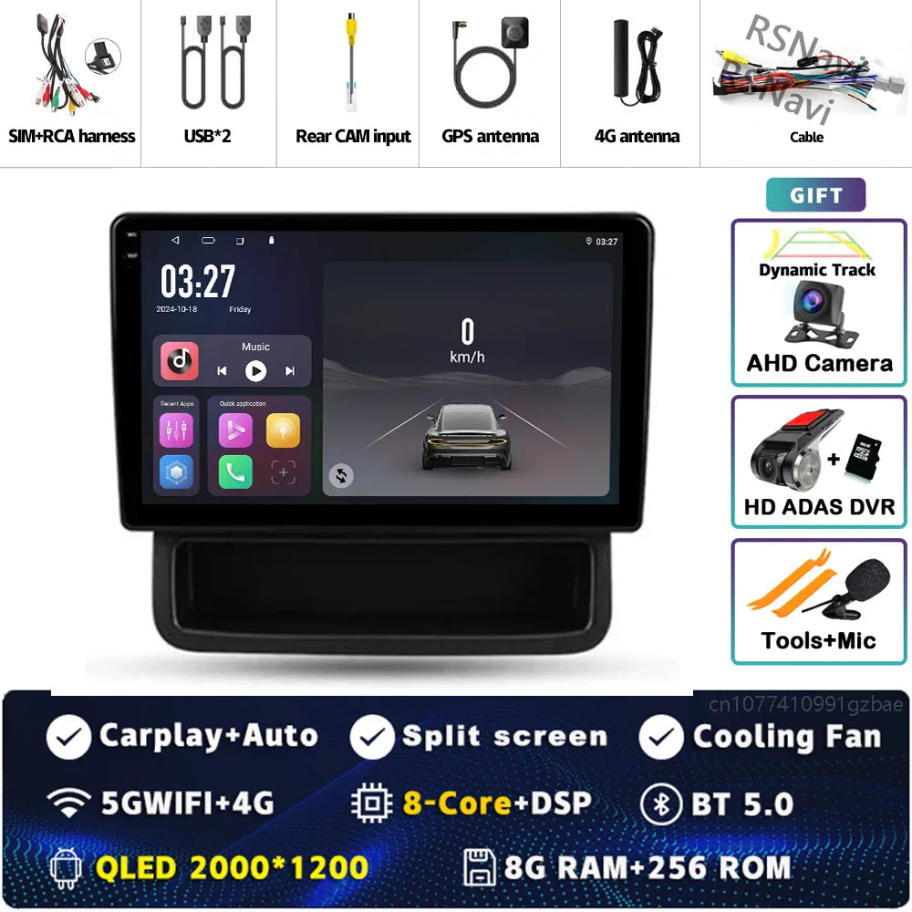 Android 14 Carplay Auto For Renault Trafic 2 For Opel Vivaro A For Nissan primastar 2006 - 2014 Car Radio Stereo Player Video BT