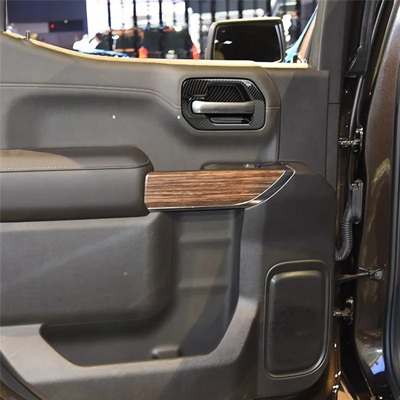 UP!For Chevy Silverado 1500 GMC Sierra 1500 2019-2022 Car Door Handle Bowl Cover Trim Accessories