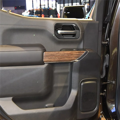 UP!For Chevy Silverado 1500 GMC Sierra 1500 2019-2022 Car Door Handle Bowl Cover Trim Accessories