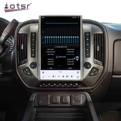 For Chevrolet Silverado 2013-2019 GMC SIERRA 2014-2020 audio 2 din android receiver tesla style auto multimedia DVD play GPS