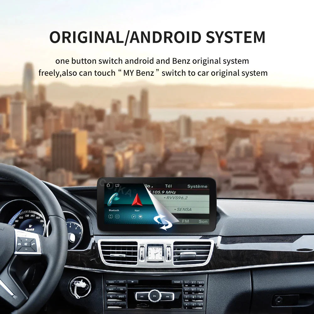 8 Core Android System Car GPS Navi Screen For Mercedes W212 2009-2016 WIFI SIM 8+128GB BT Carplay IPS Screen Multimedia Player