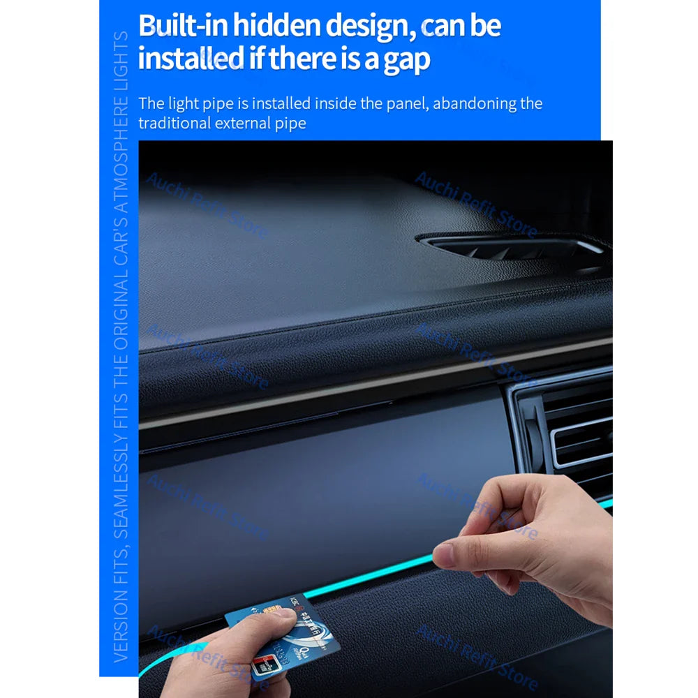 Symphony Universal Ambient Light Car 18 in 1 LED RGB Mobile APP Control Multi-Color DIY Decorative Lamp Refit  256 Colour