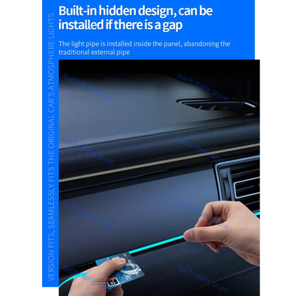 Symphony Universal Ambient Light Car 18 in 1 LED RGB Mobile APP Control Multi-Color DIY Decorative Lamp Refit  256 Colour