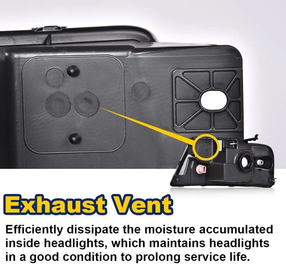Headlights Compatible with 2004-2008 Ford F150/2006-2008 Lincoln Mark LT (NOT For 2004 F150 Heritage/Flareside Beds Models) Left