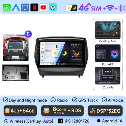 JIUYIN  Android 13 Car Radio For Mercedes Benz M-Class W164 GL-Class X164 ML GL 2005-2012 wireless CarPlay Android Auto 2din DVD
