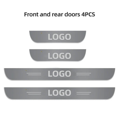 Car Acrylic LED Welcome Pedal Plate Door Sill Pathway Light For Opel OPC Line Astra J H Insignia Corsa D B E Mokka Vectra Zafira