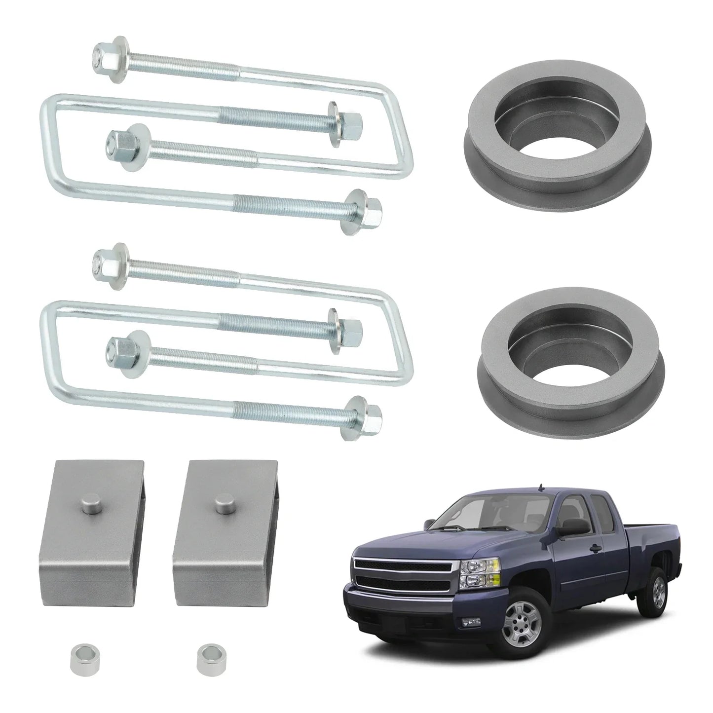 3" Front and 3" Rear Lift Kit For Chevrolet Silverado 1500 2WD 6-Lug 1999-2006