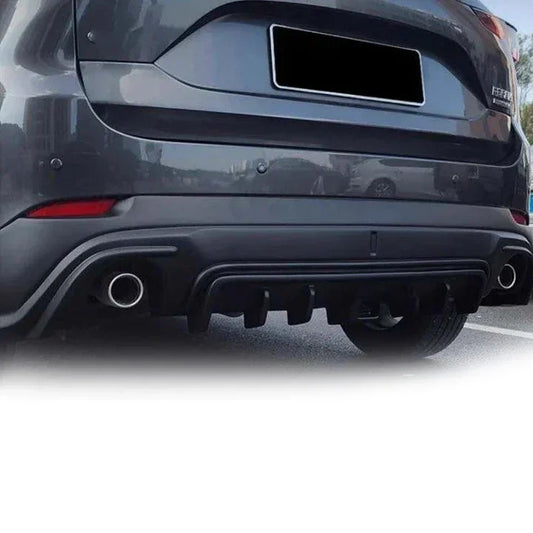 2024 New Rear Bumper Diffuser Exhaust with LED Light For Mazda CX-5 2020-2023 Carbon Fiber Car Tuning Accessory Bodykit Parts pp