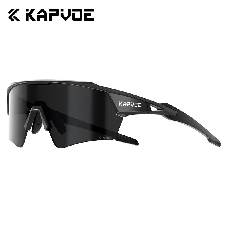 Kapvoe New Photochromic Cycling Sunglasses Men Women MTB Glasses UV400 Bicycle Eyewear Outdoor Sports Running Road Bike Goggles