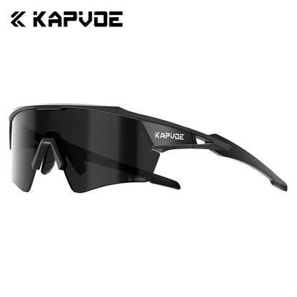 Kapvoe New Photochromic Cycling Sunglasses Men Women MTB Glasses UV400 Bicycle Eyewear Outdoor Sports Running Road Bike Goggles
