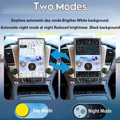 Viknav Car Radio For 2014-2020 Chevrolet Suburban Tahoe GMC Yukon  14.4 Inch Wireless Carplay GPS Navigation Multimedia Player
