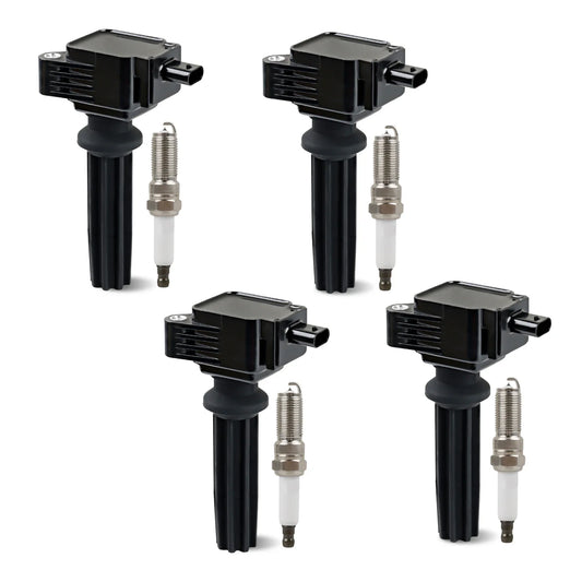 4PCS High Quality Ignition Coils OEM UF670 For ford Lincoln 2013-2019 With Spark Plug
