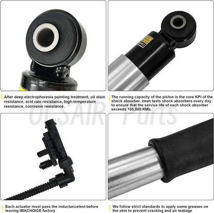 2x Front Rear Shock Absorbers for Chevrolet Tahoe Suburban Cadillac Escalade ESV GMC Yukon 2015-2020 84176675 84977478 23290661