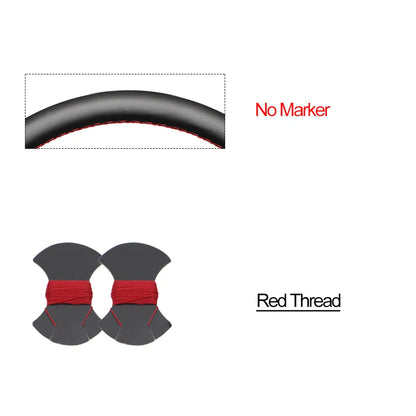 Bioeon Black Hive Leathe Car Steering Wheel Cover for GMC Sierra 1500 Sierra 1500 Limited Sierra 2500 3500 Yukon (Yukon XL)