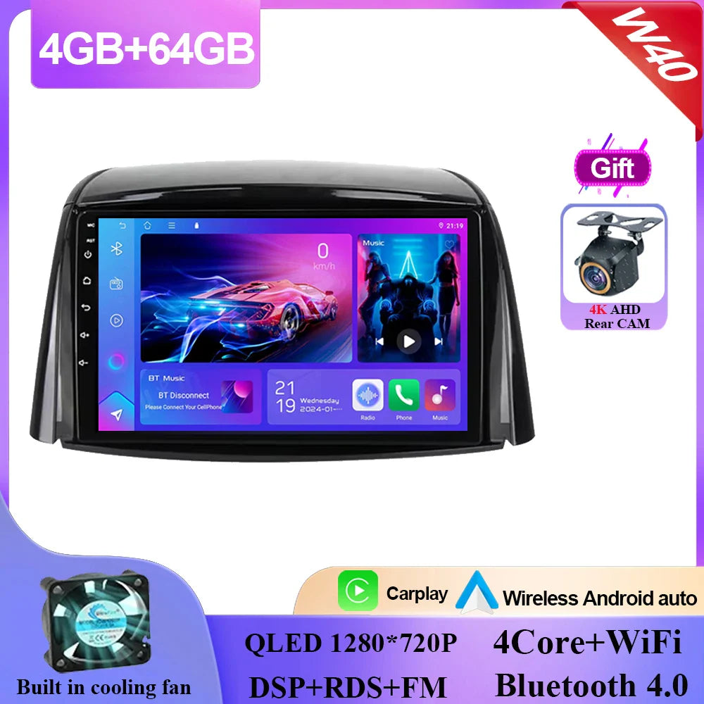 For Renault Koleos 2008 - 2016 Android Car Stereo Unit Multimedia Radio Video Player GPS Wireless Carplay Android Auto No 2din