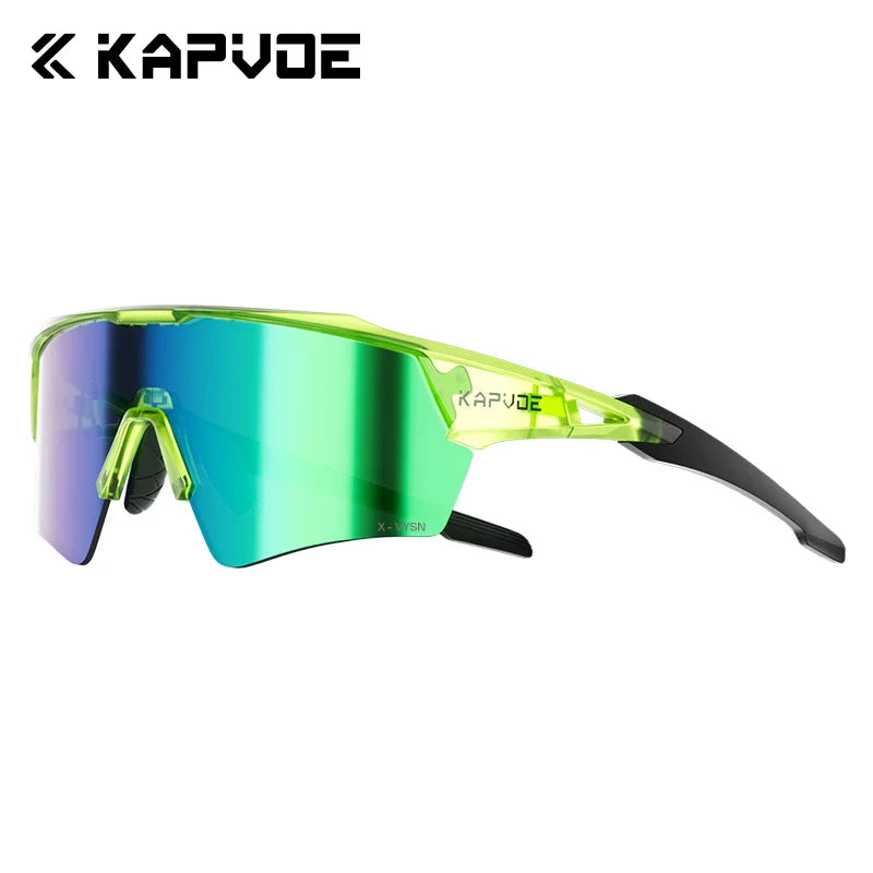 Kapvoe New Photochromic Cycling Sunglasses Men Women MTB Glasses UV400 Bicycle Eyewear Outdoor Sports Running Road Bike Goggles