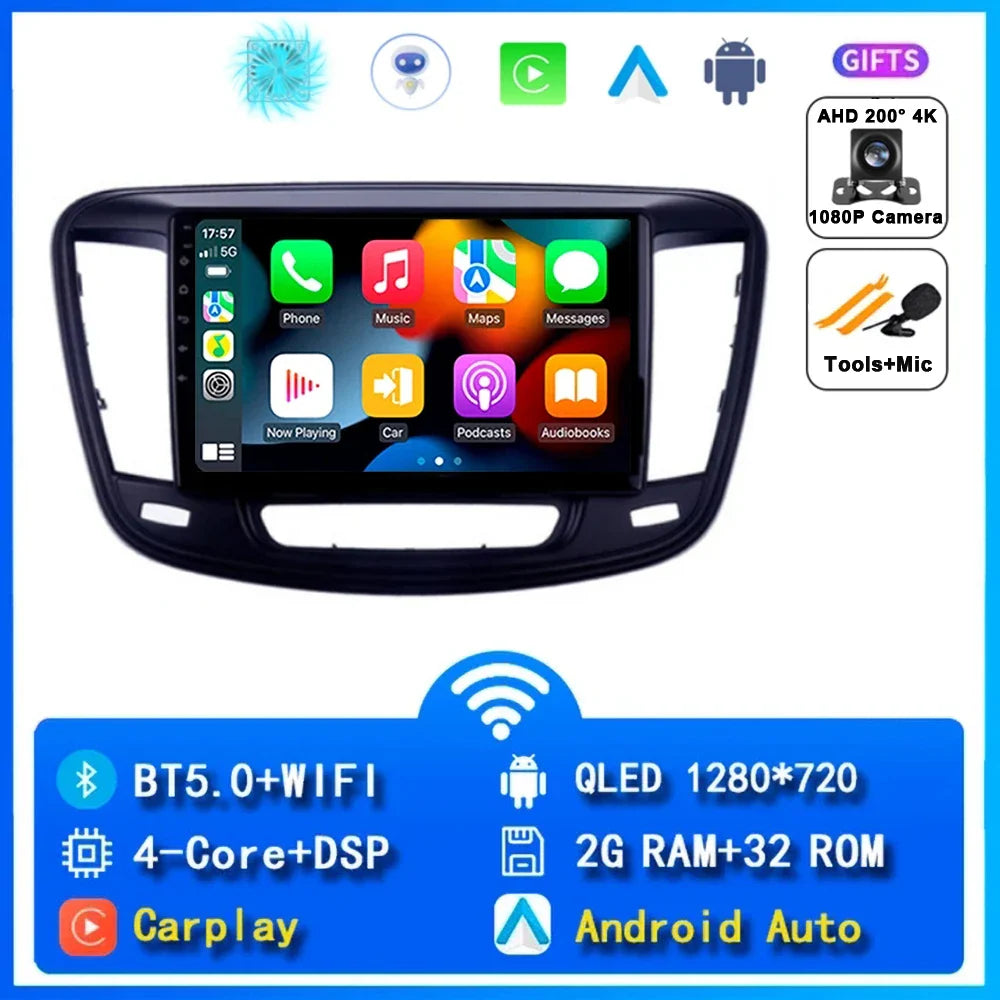 For Chrysler 200 200C 2015 - 2019 Android 14 Radio Video Player Car Autoradio Multimedia Screen Stereo Carplay Navigation