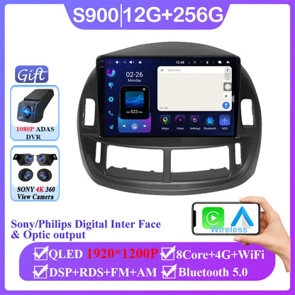 Android 14 Car For Toyota Previa ESTIMA ACR30 Tarago 2002-2006 QLED Stereo Radio Multimedia Player Head Unit GPS 4G BT Carplay