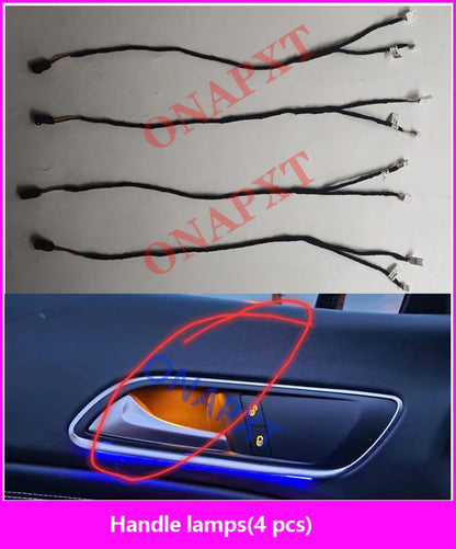 12-color For Benz A/CLA/GLA W176 W117 W156 LED Air Vent Outlet Backlight Nozzle Atmosphere Lamp Door Dashboard Ambient Light