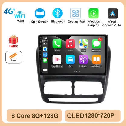 Android 14 Car Radio GPS Navigation For FIAT Doblo Opel Combo Tour 2010 2011 2012 - 2015 2018 Stereo Video Player Carplay Auto