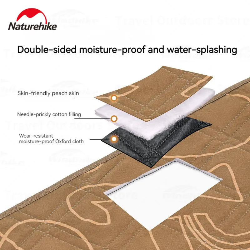 Naturehike Hexagonal Tent Mat Outdoor Moisture-proof Mat For 10-15 People Camping Picnic Beach Ground Cloth Washable Portable