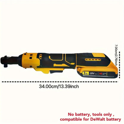 Fit For Dewalt 20V Battery Electric Ratchet Wrench 220N.M Cordless driver 3/8 Inch Removal Screw Nut With LED Repair Power Tools power tools