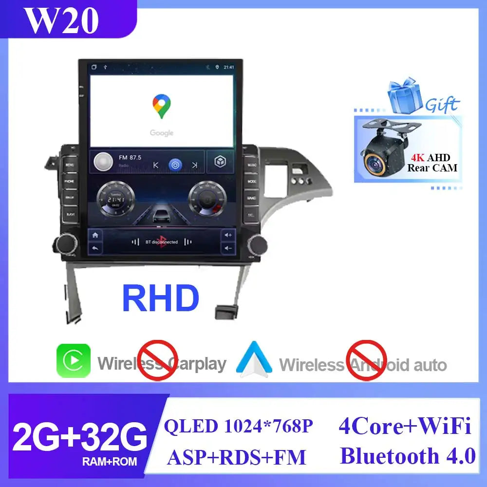 Car For Toyota Prius 3 XW30 2009 - 2015 RHD Android Auto Radio Stereo Head Unit Multimedia Player Navigation Carplay No 2din DVD