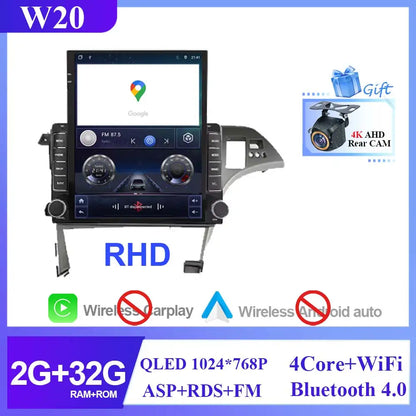 Car For Toyota Prius 3 XW30 2009 - 2015 RHD Android Auto Radio Stereo Head Unit Multimedia Player Navigation Carplay No 2din DVD
