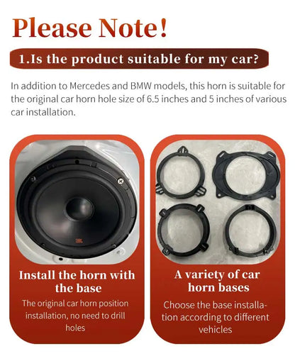 JBL 6.5-inch 400W HIFI coaxial subwoofer full-band range car speaker treble midrange music stereo speaker