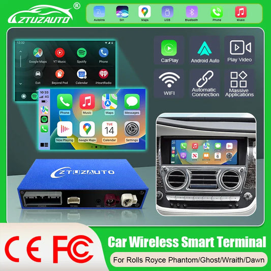 Wireless Carplay Decoder For Rolls Royce Wraith Ghost Phantom Dawn With Android Auto CarPlay Airplay Autolink Module Smart Box