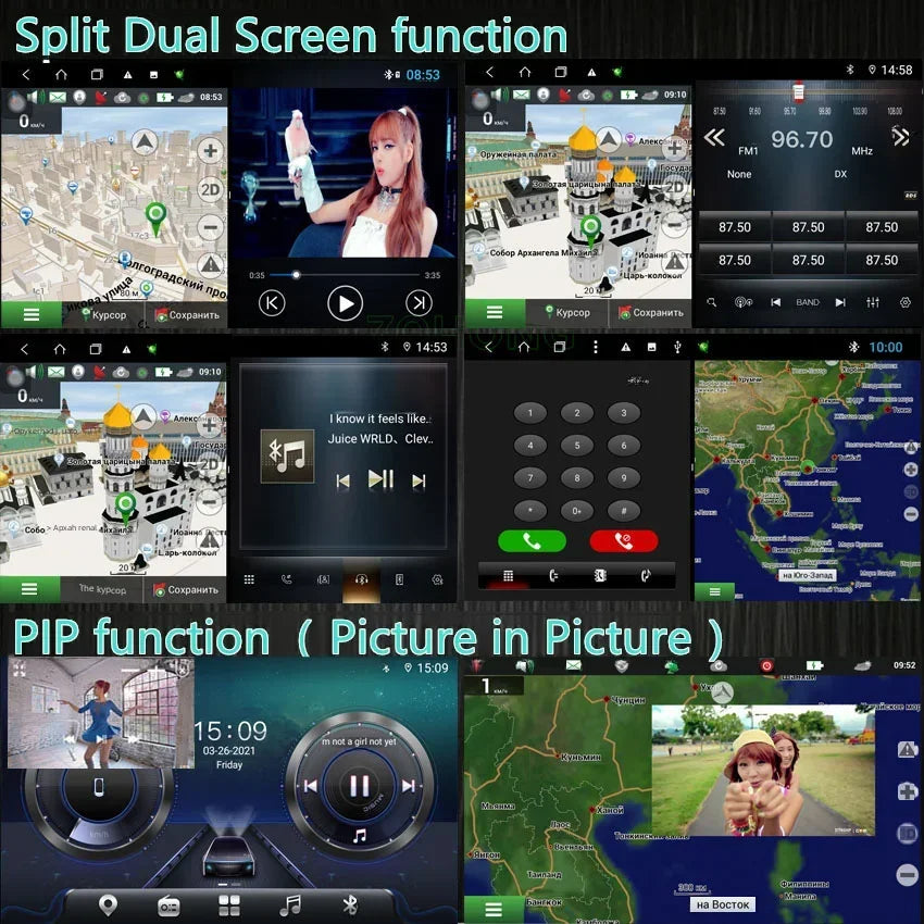 DSP Car Radio Stereo For Jeep Commander Carplay Android Auto Multimedia Player Screen Autoradio Navigation GPS BT 4G Head Unit