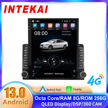 9.7" Vertical Style Tesla Screen Android 12 Car Radio For Hyundai Azera 2006-2010 GPS Navigation Multimedia Video Player