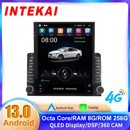 9.7" Vertical Style Tesla Screen Android 12 Car Radio For Hyundai Azera 2006-2010 GPS Navigation Multimedia Video Player