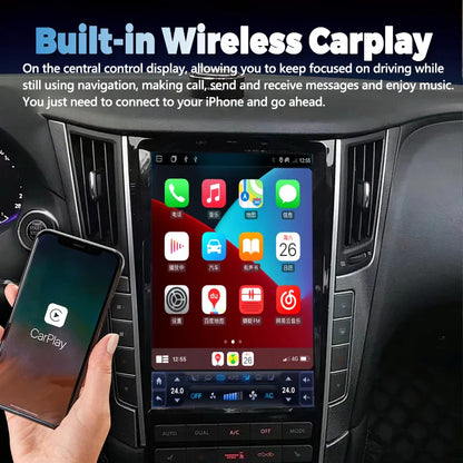 13.6" Android Car Radio For Infiniti Q50 Q50l Q50s Q60 2014-2020 Multimedia Video Stereo GPS Navigation Carplay DSP Head Unit