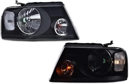 Headlights Assembly, Compatible with 2004-2008 Ford F150/ 2006-2008 Lincoln Mark Lt(NOT Compatible with 2004 F150 Heritage/Flare