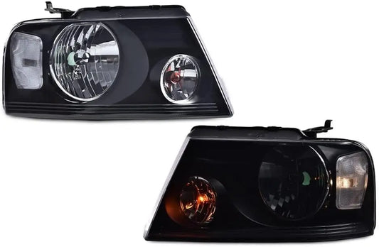 Headlights Assembly, Compatible with 2004-2008 Ford F150/ 2006-2008 Lincoln Mark Lt(NOT Compatible with 2004 F150 Heritage/Flare