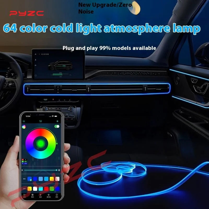 For Toyota Camry 7 2011-2017 Interior Hidden Car Ambient Light LED Strip with Multiple Modes and Full Color Options