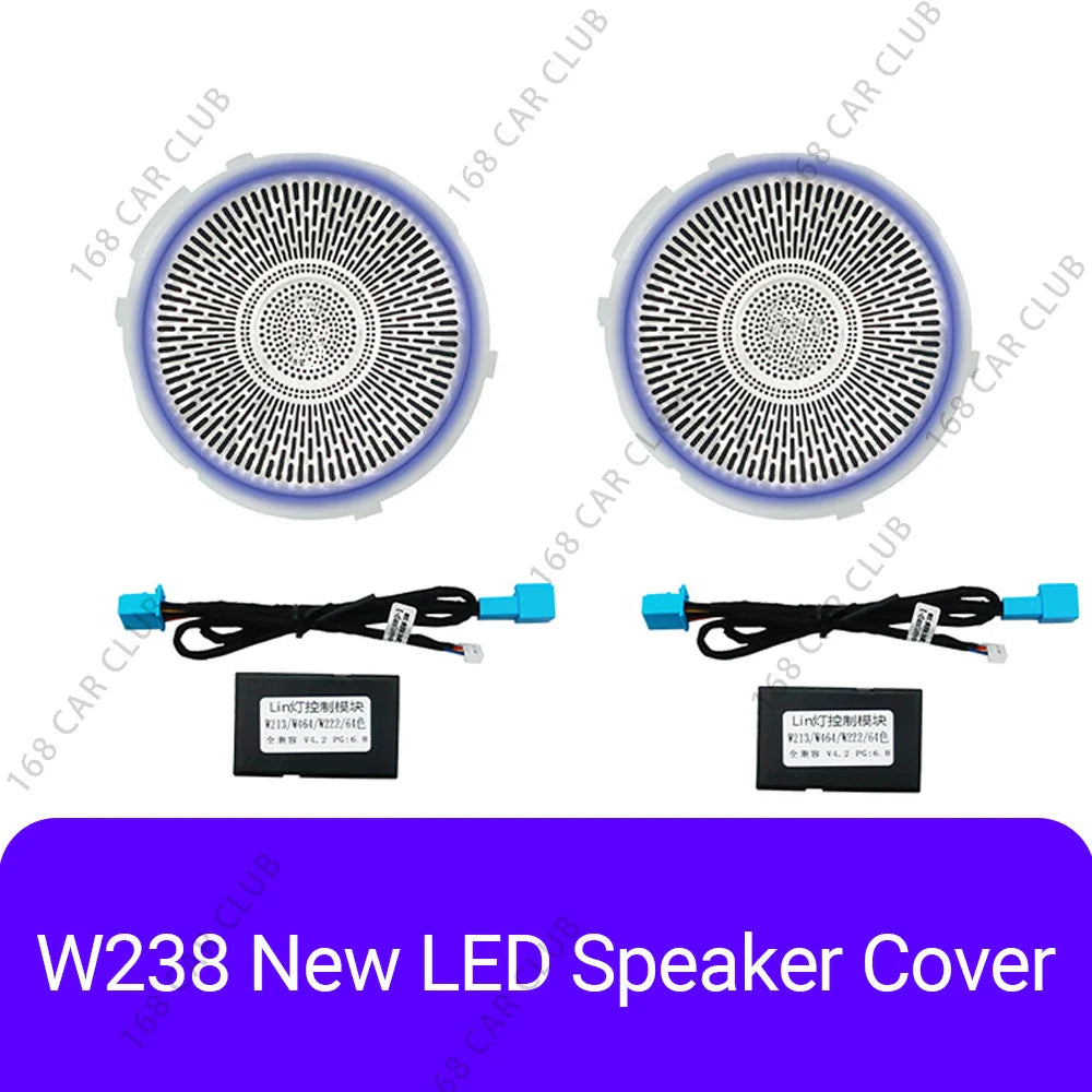 LED Air Vents 3D/4D Rotate Tweeter Speaker For Mercedes Benz W213 W238 E53 E63 E-Coupe Car 64 Colours Lnterior Decorative Lights