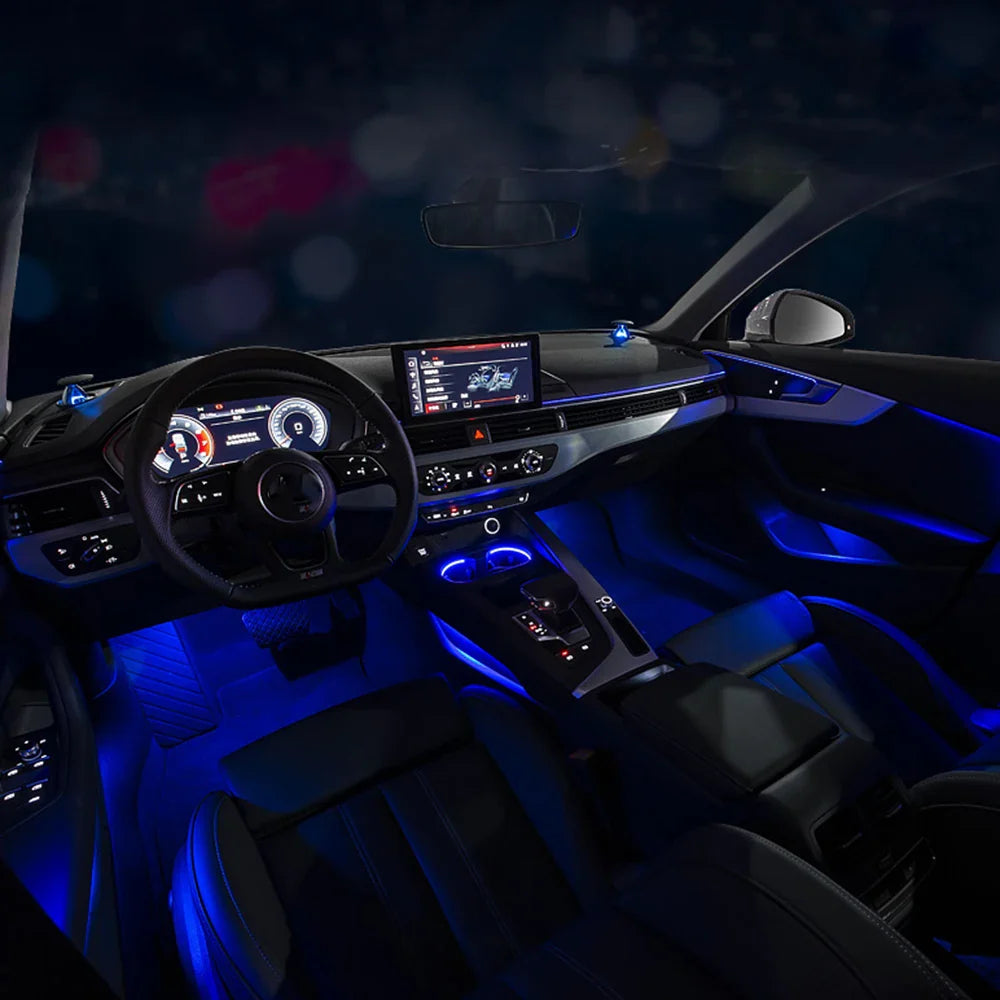 For Audi A4 S4 A5 S5 B9 Dashboard Ambient Light Dashboard LED strip Decorative Light Passenger Neon LED Lamp Center Console