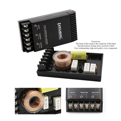 2 Way Car Audio Speaker 12v Max 120W Car Component Speaker 6.5 Inch Sound System Car Door Speaker Set