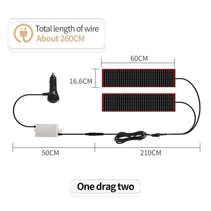 12-24V truck decoration atmosphere light Video-driven Devil's Eye flexible LED screen Extra large smart decor light Accessories