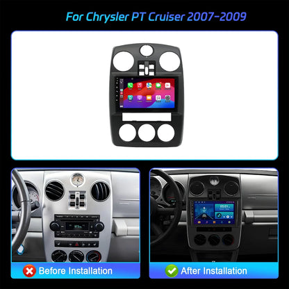 Car Radio Android 14 Multimedia Wireless BT Carplay For Chrysler PT Cruiser 2007-2009 Head Unit 7862S 8G 256G 2K QLED Screen