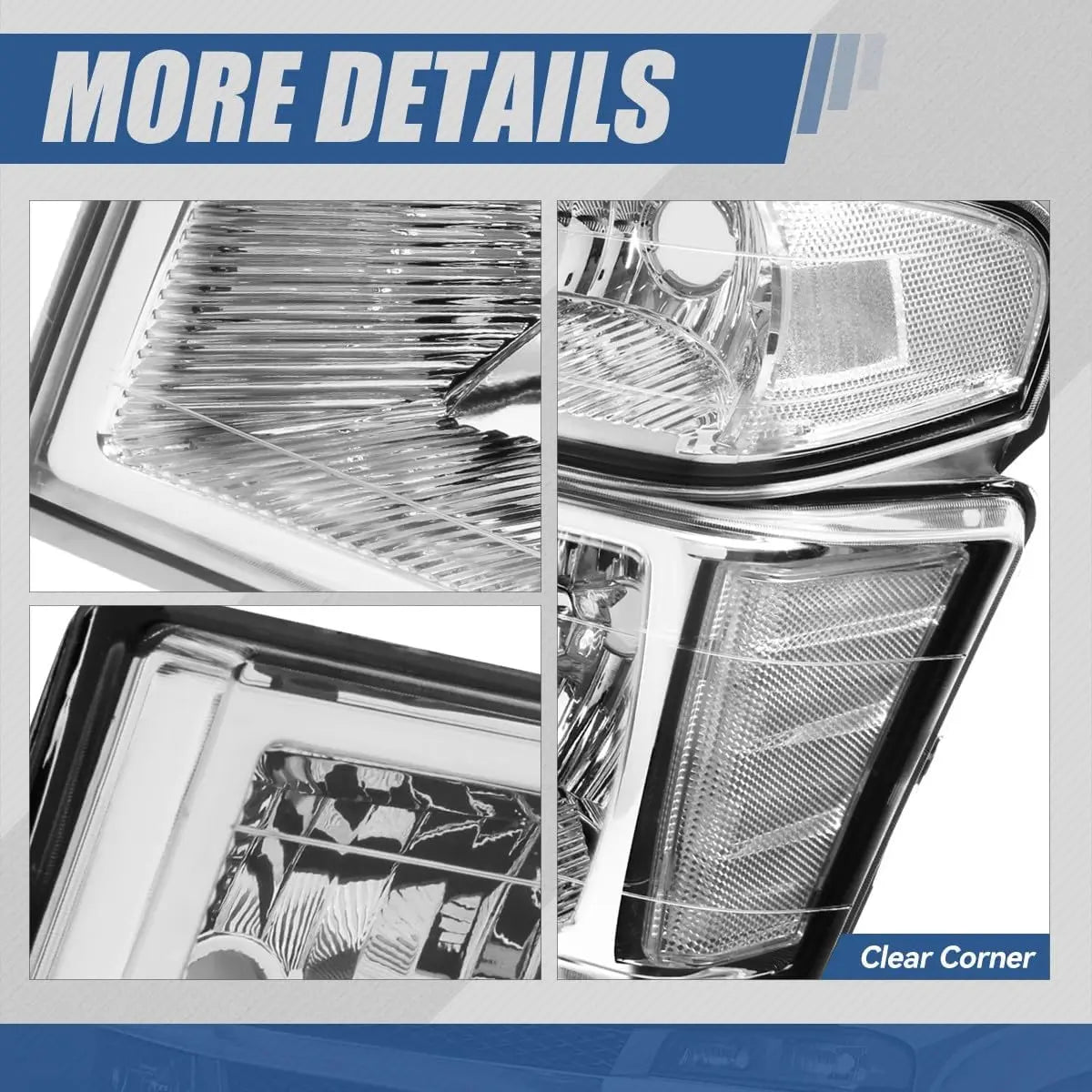 Headlights Assembly Compatible with 2004-2012 Chevy Colorado GMC Canyon, 2006 Isuzu i-290 i-370 2007-2008 i-280 i-350, 4Pcs Halo