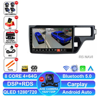Android 14 Car Radio For Honda Stepwgn 5 2015 - 2021 4G LTE DSP Navigation BT Viedo Player DVD Wireless Carplay Auto 2 DIN GPS