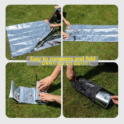 Naturehike Camping Groundsheet Waterproof Picnic Mat Tent Mat Multifunctional PE Aluminum Foil Moisture Barrier Outdoor Portable