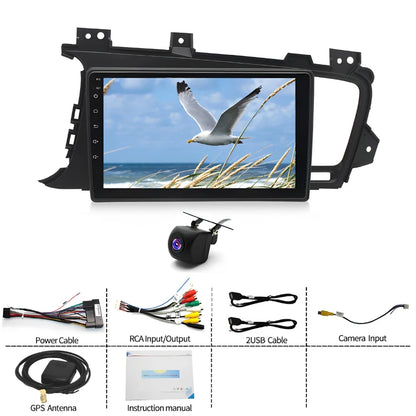For Carplay/Android Auto 9 Inch Touch Screen Android 13 Bluetooth GPS Navigation Car Player Compatible for Kia K5 2011-2015
