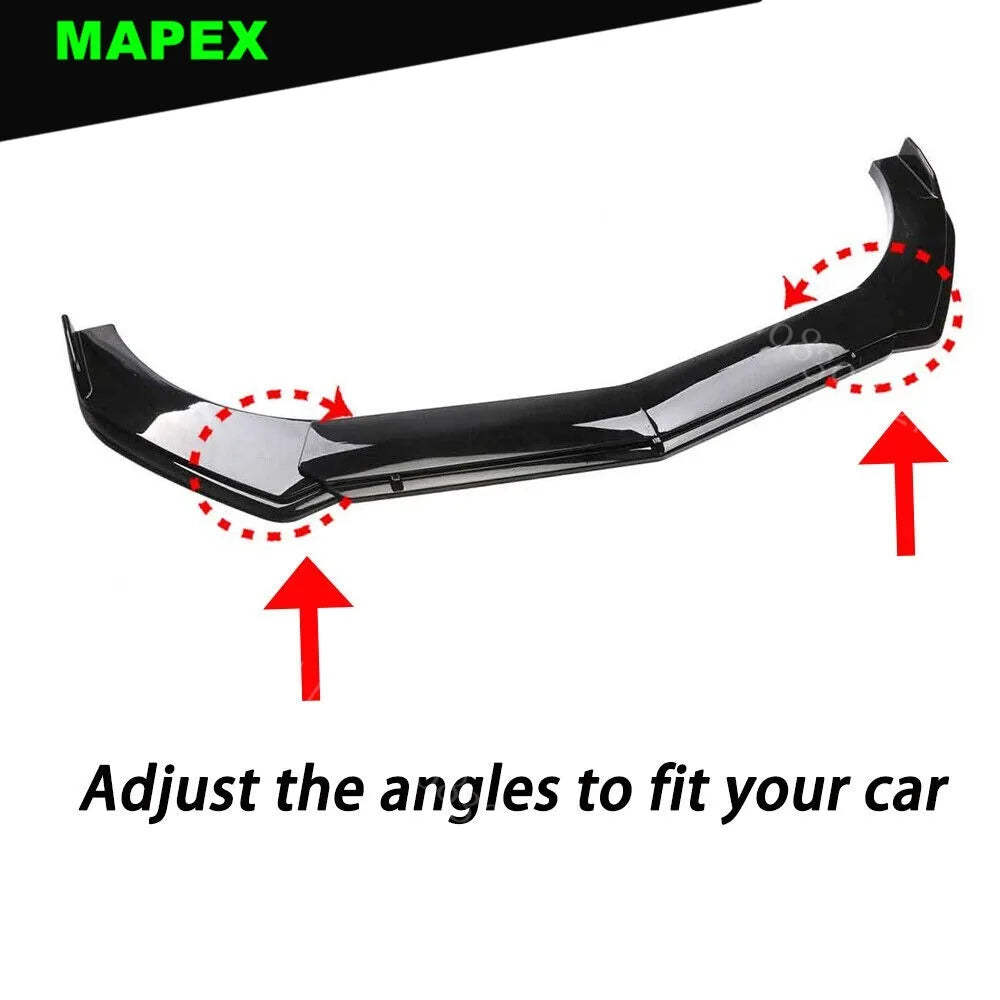 For Infiniti G37 Coupe Front Bumper Lip Spoiler Chin Splitter Body Kits Glossy