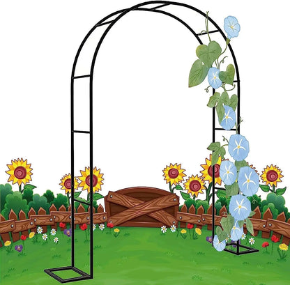 Heavy Duty Metal Garden Arch Trellis Wide Weather-Resistant Rose Arches Wedding Archway Frame,Garden Entrances Decoration Arch