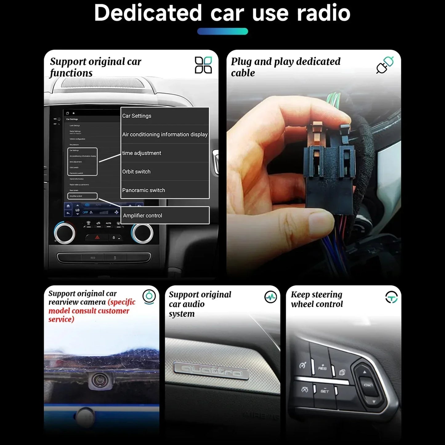 9.7inch Android 14 For Cadillac Ats Xts Cts Srx 2013-2018 Car Radio Multimedia Navigation 4G GPS Wireless Carplay Screen Stereo