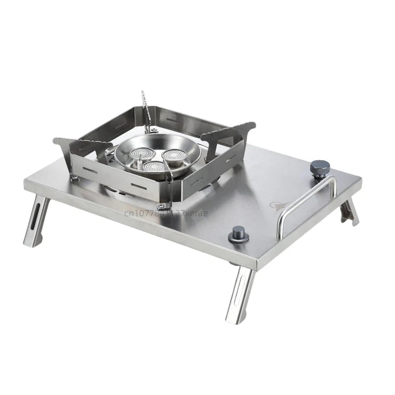 Outdoor stove IGT table gas stove, portable folding stove, multifunctional high-power high flame stove for camping and travel